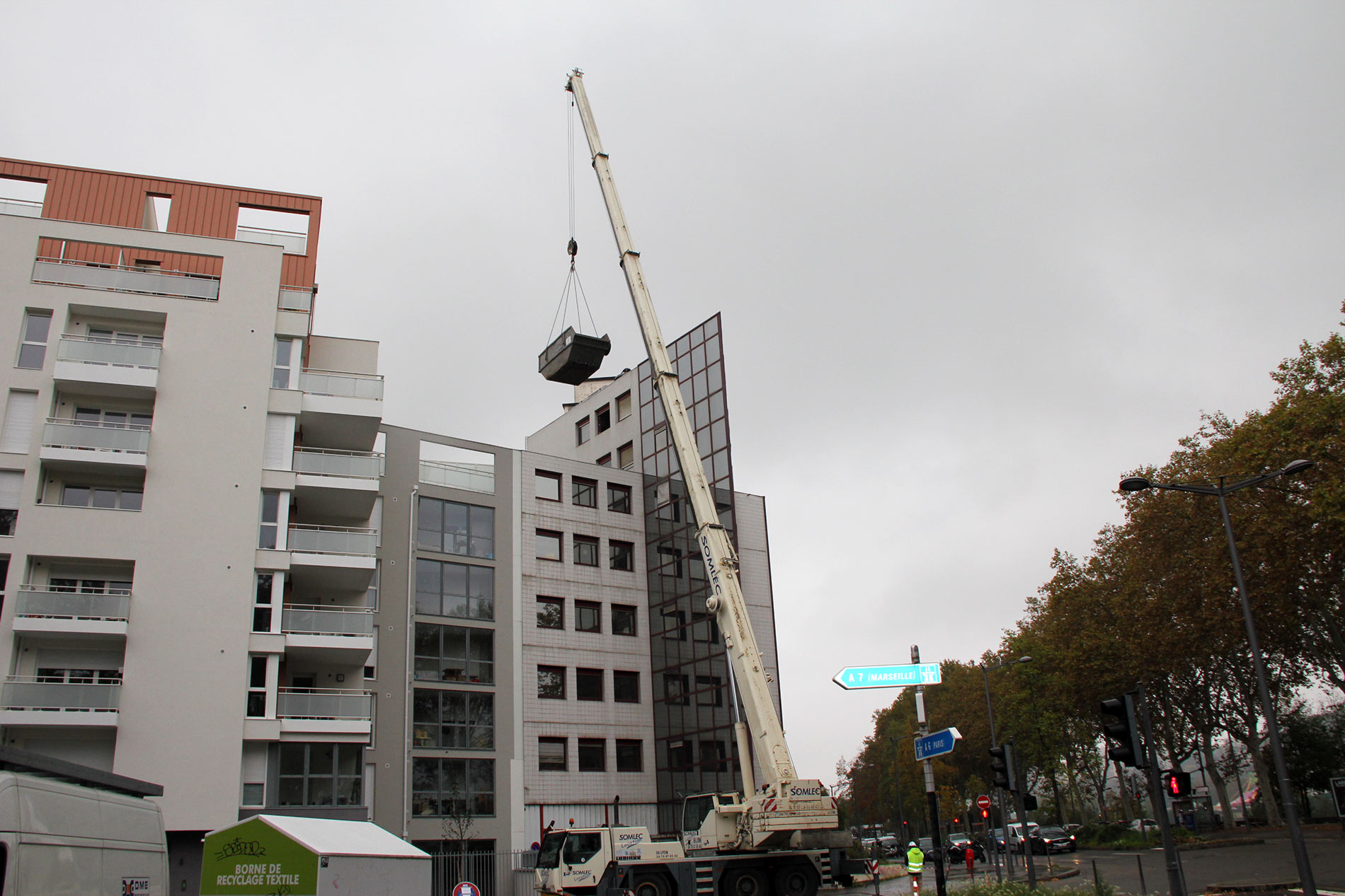 Curage d'un bâtiment à Lyon